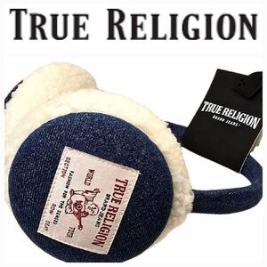 True Religion World Tour Logo Denim Earmuffs
